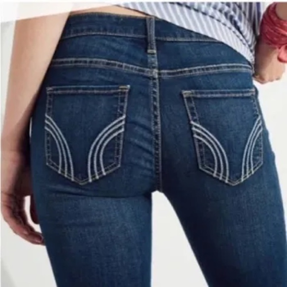 Hollister dark denim skinny jeans